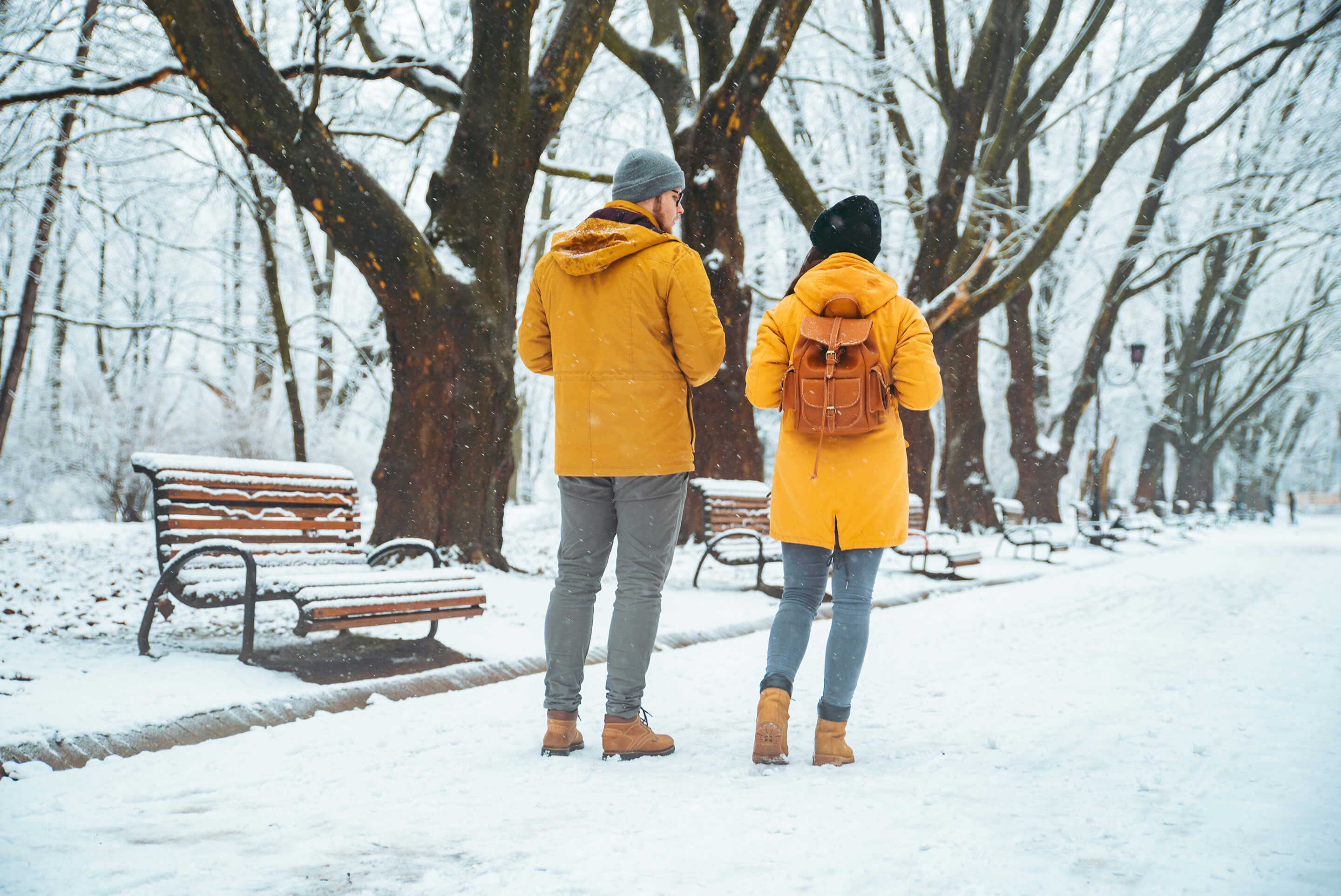 couple sous la neige