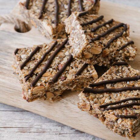 Barres aux amandes et au chocolat noir