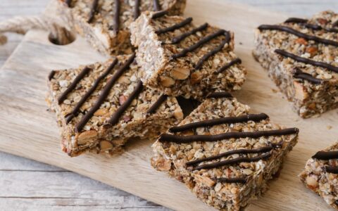 Barres aux amandes et au chocolat noir