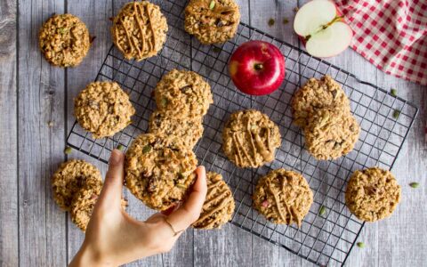 Biscuits déjeuner aux pommes et au beurre d’amande