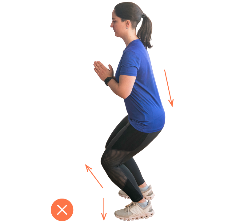 Squat mauvaise position