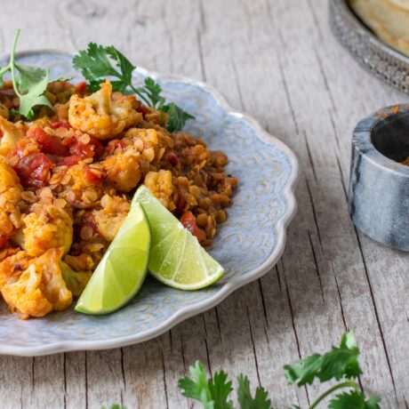 Dahl de lentilles au chou-fleur