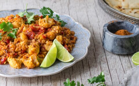 Dahl de lentilles au chou-fleur